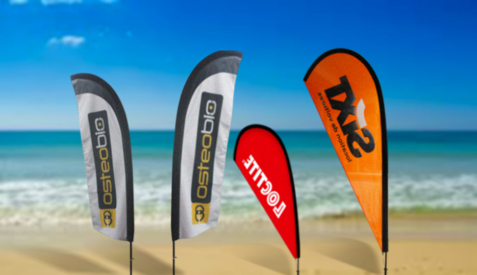 Image of Avez-vous pensé au drapeau publicitaire ? - Stand3d