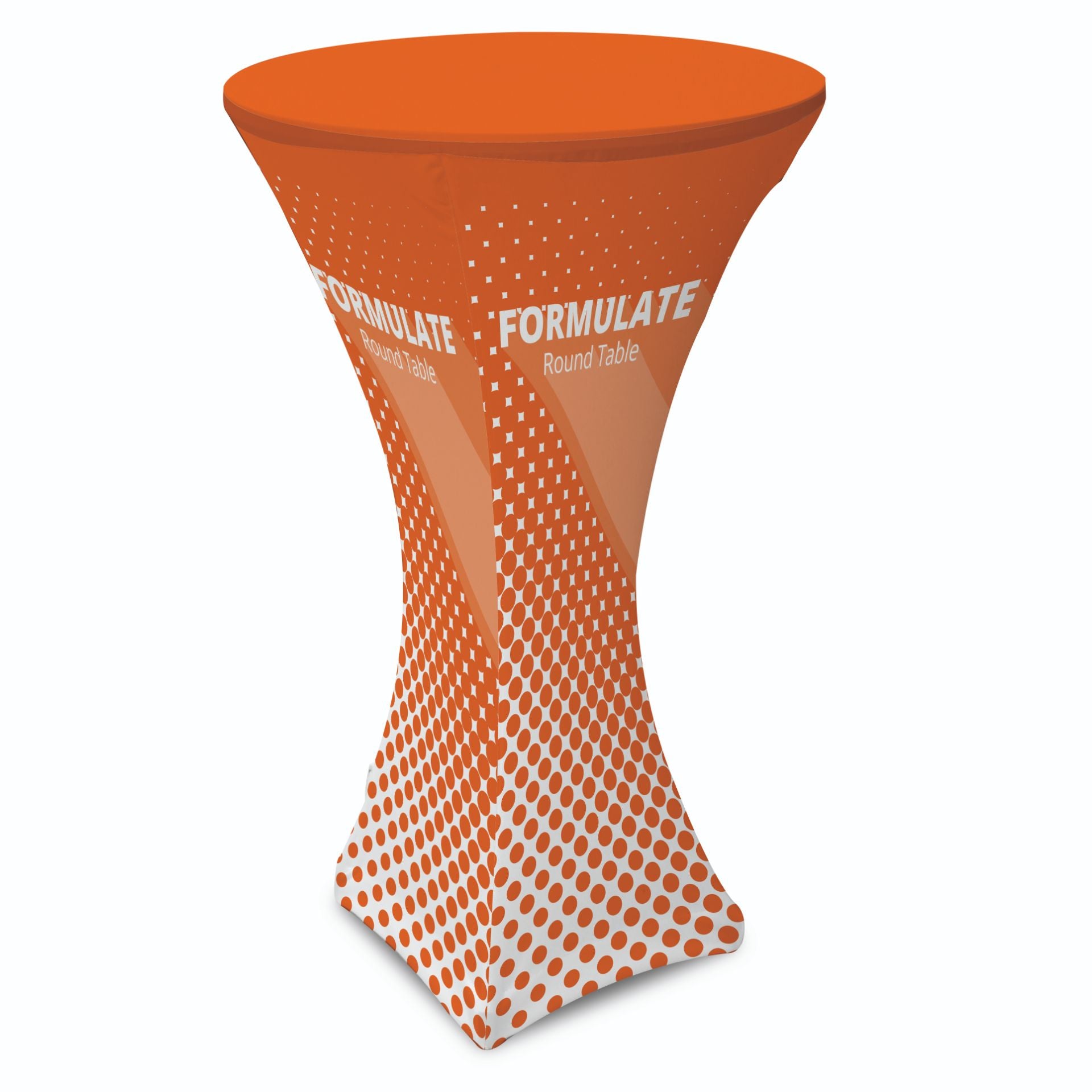 Formulate Round Table Table ronde mange-debout Formulate avec chaussette personnalisable ...