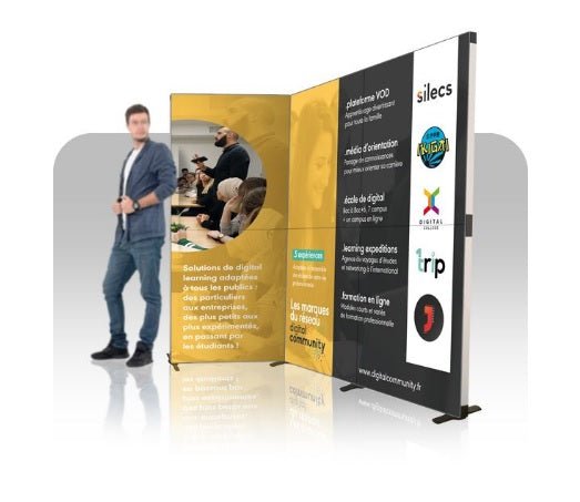 Image of Kit Flextile 6 cadres - 100 - 1 angle - Stand3d